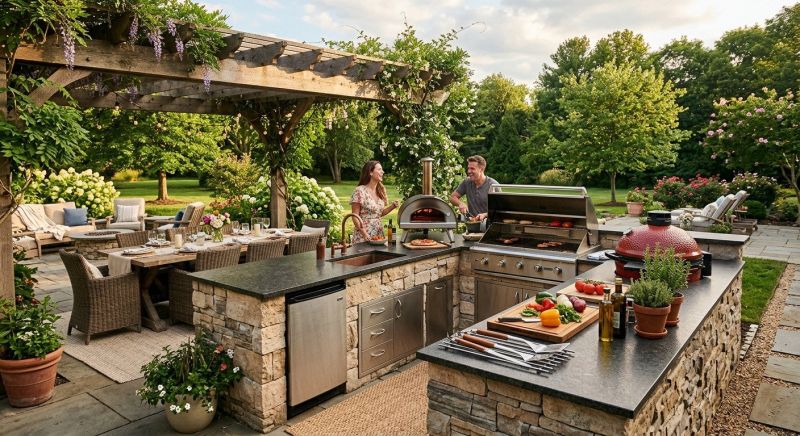 Outdoor Kitchen Construction in Naples, FL